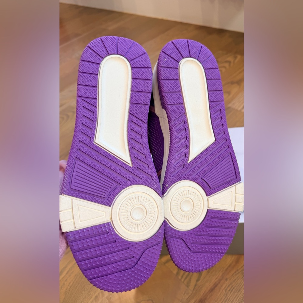 AllStarElite Watson Sneakers Purple White Embellished Sneaker W8.5/ M6.5 Euro 40 - Picture 6 of 7